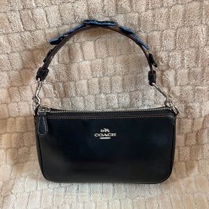 Coach Black leather Nolita 19 clutch with butterfly handle